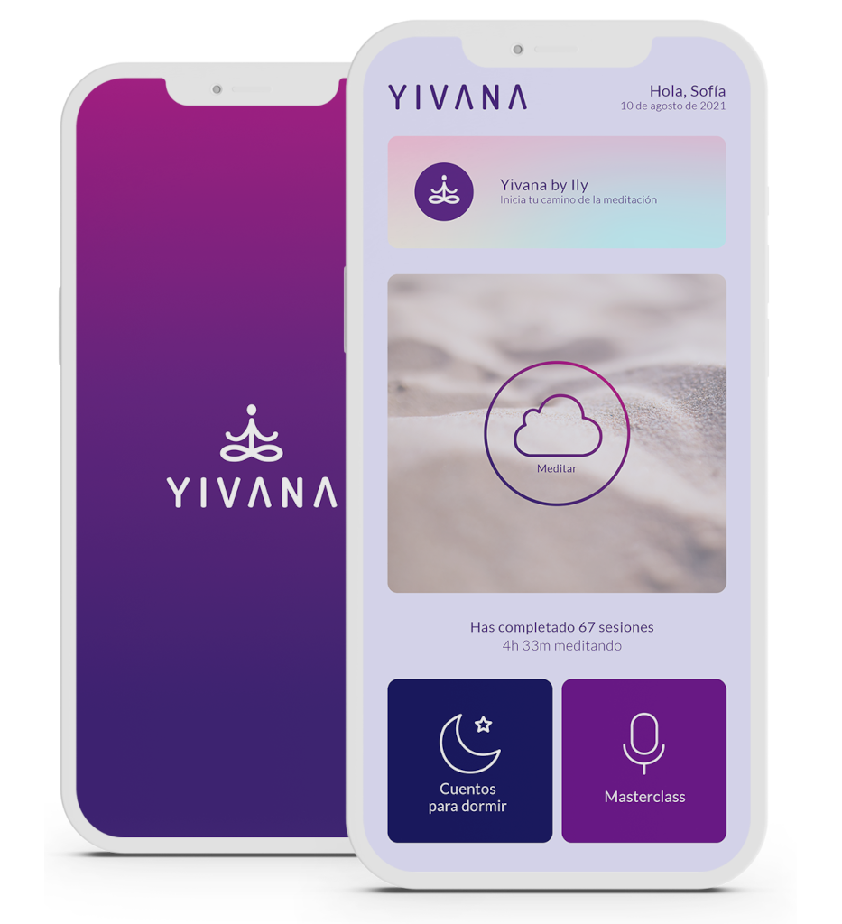 App móvil nativa Yivana — experiencia de meditación